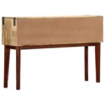 vidaXL Table console 115x30x76 cm Bois de manguier massif brut