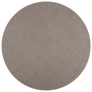 vidaXL Tapis de surface Rond LUGO Taupe Ø 200 CM Polyester