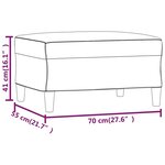 vidaXL Repose-pied Bleu 70x55x41 cm Velours