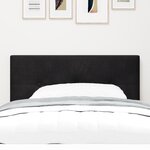 Cabeza LED vidaXL Tufté Bouton Noir 100 cm Velours
