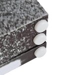 vidaXL Cloison de séparation 228 x 170 cm Bus londonien Noir et blanc