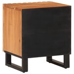 vidaXL Table de chevet 40x34x46 cm bois d'acacia massif