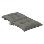 vidaXL Coussins de chaise à dossier bas lot de 6 gris foncé mélangé
