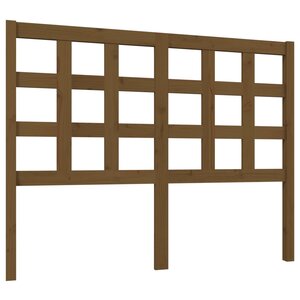 vidaXL Tête de lit Marron miel 125 5x4x100 cm Bois massif de pin