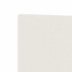 vidaXL Tête de lit LED Crème 200 cm Tissu en velours côtelé
