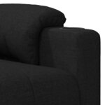 vidaXL Fauteuil inclinable Noir Tissu