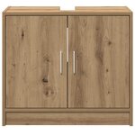 vidaXL Cabinet de Lavabo avec stockage Chêne artisanal 63 x 29 x 55 cm