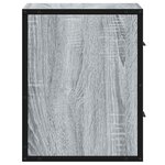vidaXL Table de chevet murale sonoma gris 40x31x39 5 cm