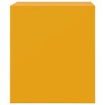 vidaXL Table de chevet jaune 34 5x39x44 cm acier