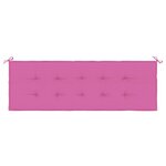 vidaXL Coussin de banc de jardin rose 150x50x4 cm tissu oxford