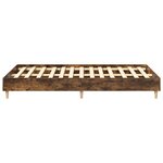 vidaXL Cadre de lit sans matelas chêne fumé 120x190 cm bois ingénierie