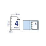 Ramette de 500 Feuilles Papier Perforé 80g A4 210x297 mm Certifié FSC Blanc CLAIRALFA