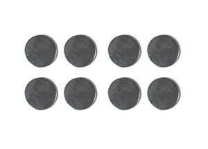 Aimants forts aspect métal Ø 1 cm x 8 pièces