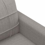 vidaXL Canapé à 2 places Taupe 140 cm Tissu
