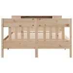 vidaXL Lit bibliothèque sans matelas 140x190 cm bois de pin massif