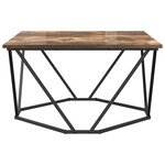 vidaXL Table basse Chêne fumé 80x80x45 cm Bois reconstitué