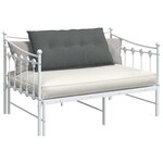 vidaXL Coussin de Dos Gris foncé 100 x 19 x 50 cm tissu