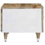 vidaXL Table basse 80x50x40 cm bois de manguier massif