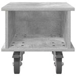 vidaXL Meuble TV Gris béton 37 x 35 x 35 cm Bois d'ingénierie