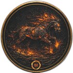 Pièce de monnaie en Argent 1 Dollar g 31.1 (1 oz) Millésime 2026 Five Horses Of Fire CHAOS