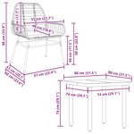 vidaXL Ensemble à manger jardin coussins 5Pièces marron poly rotin verre