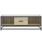 vidaXL Table basse chêne sonoma 100x57x35cm bois d'ingénierie et métal