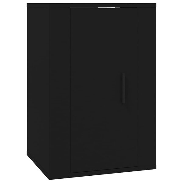 vidaXL Meuble TV mural Noir 40x34 5x60 cm