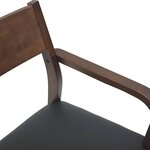 vidaXL Chaises à manger coussins 2 Pièces marron bois massif caoutchouc