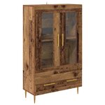 vidaXL Haut Armoire avec tiroir Bois Ancien 69 5 x 31 x 115 cm