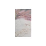 Carte De Voeux -  Sincères Condoléances - Fleurs Visuel Aléatoire*