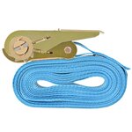 vidaXL Sangle d’arrimage 4 Pièces 0 8 tonne 6 m x 25 mm Bleu