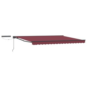vidaXL Auvent rétractable électrique 4 5 × 3 5 m