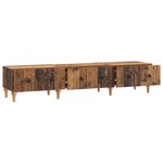 vidaXL Meuble TV Bois ancien 147 x 34 5 x 30 cm Bois d'ingénierie