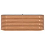 vidaXL Jardinière surélevée Marron 240 x 80 x 81 cm Acier