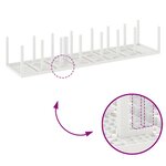 vidaXL Ensemble de salle à manger pour jardin 17 Pièces Blanc Rattan Polt