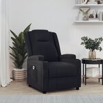 vidaXL Fauteuil Noir Similicuir