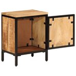 vidaXL Table de chevet 40x30x52 5 cm bois de manguier massif brut