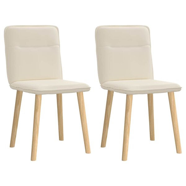vidaXL Chaises à manger lot de 2 Lin
