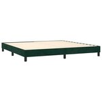 vidaXL Cadre de lit vert foncé 200x200 cm velours