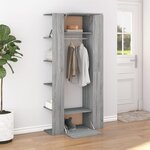 vidaXL Armoires de couloir 2 Pièces sonoma gris Bois d'ingénierie