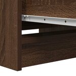 vidaXL Buffet chêne marron 37 5x35x99 cm bois d'ingénierie