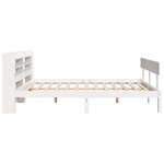 vidaXL Cadre de lit sans matelas blanc 120x200 cm bois de pin massif