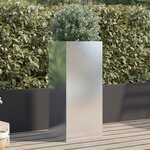 vidaXL Jardinière argenté 32x29x75 cm acier inoxydable