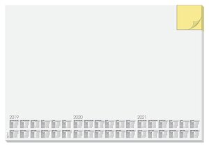 Sous-main bloc papier 'Mémo'  595 x 410 mm Blanc SIGEL