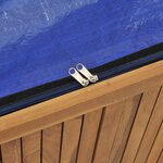 vidaXL Boîte de jardin 150x50x55 cm Bois massif de teck