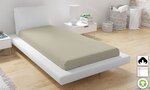Drap housse en coton bio 160 x 200 cm - Beige