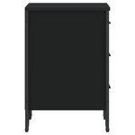 vidaXL Table de chevet noir 40x41x60 cm bois d’ingénierie