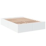 vidaXL Cadre de lit sans matelas blanc 140x200 cm