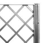 vidaXL Jardinière avec treillis gris clair 160x120x142 cm PP