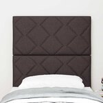 vidaXL Tête de lit Marron foncé 80 cm Cuir synthétique